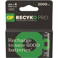 GP Batteries 2000 ReCyko Pro Uppladdningsbart HR06 Ni-Mh 4-pack