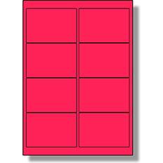 Pink Label Label Planet 99.1x67.7mm A4 Fluorescent Labels 40-pack