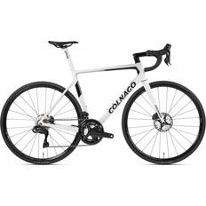 Men Road Bikes Colnago V3 Disc 2023 Complete Road Bike Ultegra Di2 12 Speed - White/Black Men's Bike