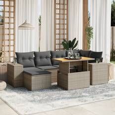 vidaXL 7 Piece Garden Sofa Outdoor Lounge Set