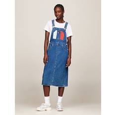 Tommy Hilfiger Midi Dresses Tommy Hilfiger Midi Dungaree Dress Denim