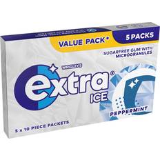 Wrigley's Extra Ice Peppermint Sugarfree Chewing Gum 5 Pieces 70g