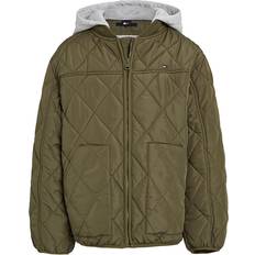 Tommy Hilfiger Ytterklær Tommy Hilfiger Jacke Light Wattiert Quilted Utility Olive Jahre 152 Winterjacken