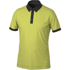 Golf Skjortor Galvin Green Mate Ss Shirt L - Sunny Lime/Black