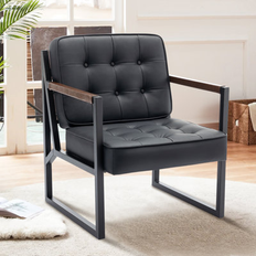 Ebern Designs Black Armchairs Ebern Designs Madderom Armchair