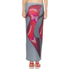 Gonna lunga - Grigio Gonne Acne Studios Maxi Skirt - Dark Grey & Red