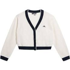 J.Lindeberg Cardigans J.Lindeberg Strickjacke WEISS/ SCHWARZ