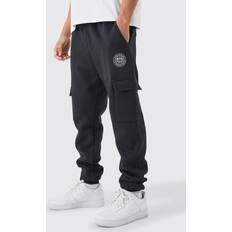 boohooMAN Slim Fit Man Cargo Jogger - Black