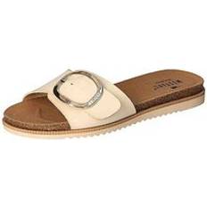 Mustang Buckle Sliders Off White
