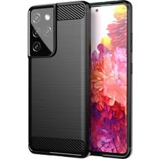 Hurtel Carbon Case Fleksibelt Etui Samsung Galaxy S21 Ultra 5G