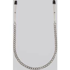 Bondage Boutique Adjustable Tweezer Nipple Clamps Silver