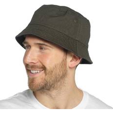 KAV Khaki, L-XL Men's Stylish Cotton Reversible Bucket Hat Brown