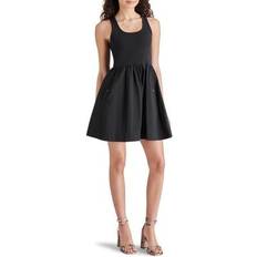 Nylon Vestidos Steve Madden Mixed Media Mini Dress - Black