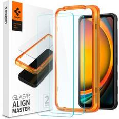 Spigen 2x displayschutz für samsung galaxy xcover 7 tempered glass schutzglas Transparent