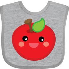 Inktastic Smiling Apple Baby Bib