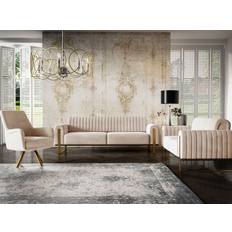 Fun-Möbel Valerie Beige Sofa 228cm 3Stk.