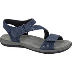 Mod Comfys womens/ladies foil print suede sandals df2414