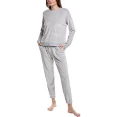 Silver - Women Sleepwear DKNY Top and Jogger Lounge Set -