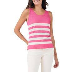 Lino Camisetas de tirantes NIC+ZOE Stripe Featherweight Tank