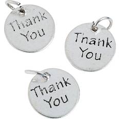 Arts & Crafts Fun Express Thank You Charms Bulk set of 100 metal charms DIY Craft Jewelry Making Supplies