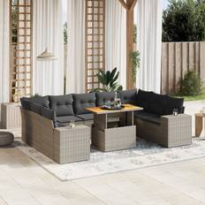 Kunstrattan Lounge-Sets vidaXL 10-Tlg. Garten-Sofagarnitur Lounge-Set