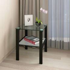 Furniture Simplie Fun Glass Two Layer Tea Small Table