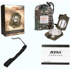 MTK Kompass AOFAR Metall Utomhus Vandring Camping Fluorescerande