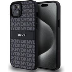 DKNY iPhone 15 Plus Repeat Pattern Tonal Stripe Cover Sort