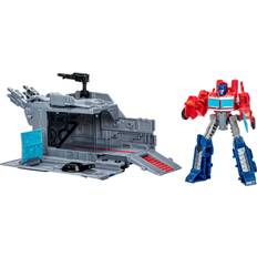 Transformers Play Set Hasbro Transformers EarthSpark Optimus Prime Battle Base Trailer