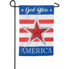 Banderas Evergreen God Bless America Reversible Star - Small