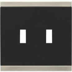 IP20 Wall Switches Franklin Brass Sold by: Flying Bulldogs, Basic Stripe 2-Gang Toggle Switch Wall Plate