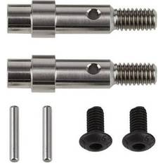 Team Associated RC10B6 FT Titanium Hex Adapter Front Axles, ASC71181