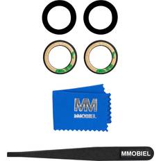 Mmobiel Back Rear Camera Glass Lens Replacement Compatible with Samsung Galaxy Z Flip4 5G 2022 Incl. Double Sided Adhesive, Tweezer and Cloth