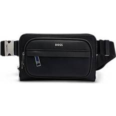 Herr - Skinn Axelremsväskor BOSS Structured bag with branded trims