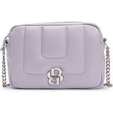 BOSS Quilted bag with Double B monogram hardware Light Purple