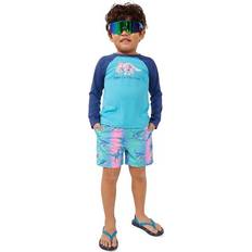 UV Shirts Chubbies Toddler Rashguard, Boys' 12-18M, Turquoise/Aqua