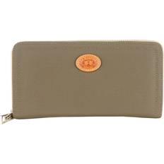 La Martina Chic Kaky Green Wallet with Leather Accents