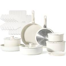 Carote Cookware Carote 21pcs Detachable Handle Pots and Pan Cookware Set with lid