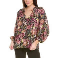August Metallic Clip Dot Blouse