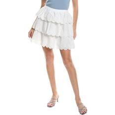 Jason Wu Scallop Tiered Eyelet Skirt