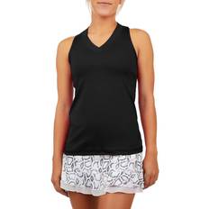 Tennis - Women Tank Tops Sofibella Sofibella Women's UV Colors Racerback Tank Top, Medium, Black