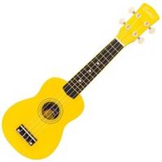 Yellow Ukuleles Laka Rainbow Series Soprano Ukulele Yellow, Yellow