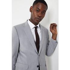 Burton tailored fit light grey essential suit jacket