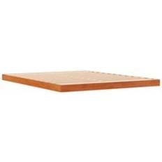 vidaXL Bed Frame Wax Brown