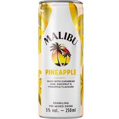 Malibu Coconut Rum & Pineapple Sparkling Pre-Mixed Can, 25cl