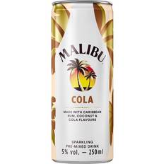 Malibu Coconut Rum & Cola Sparkling Pre-Mixed Can, 25cl