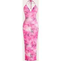 Midi Dresses Shein Elegant And Sexy TieDye Printed Dress For Women Perfect For Holiday And Date