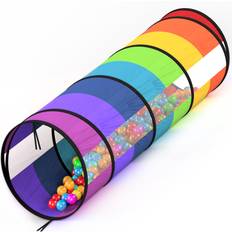 Playz Kids Play Tunnel Large Rainbow