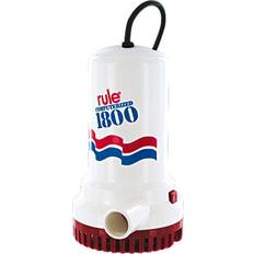 Jabsco Water Pumps Jabsco Rule A53D 1800 GPH Submersible Sump Utility Pump, 8 Foot Cord, Non-Automatic, 110 Volt AC