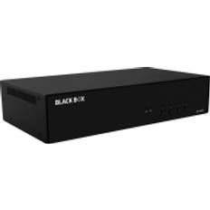 KVM Switches Black Box SECURE KVS4-2004V KVM audio-switch 4 x KVM audio 2 lokalbrugere desktop TAA-kompatibel
